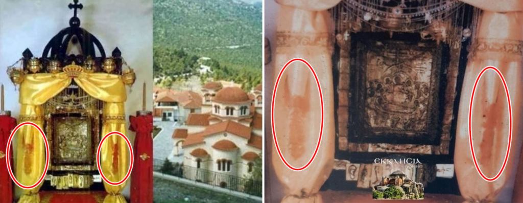Διόρθωση: Όχι, δεν εμφανίστηκαν δυο άγγελοι στην εικόνα της Παναγίας Μαλεβής