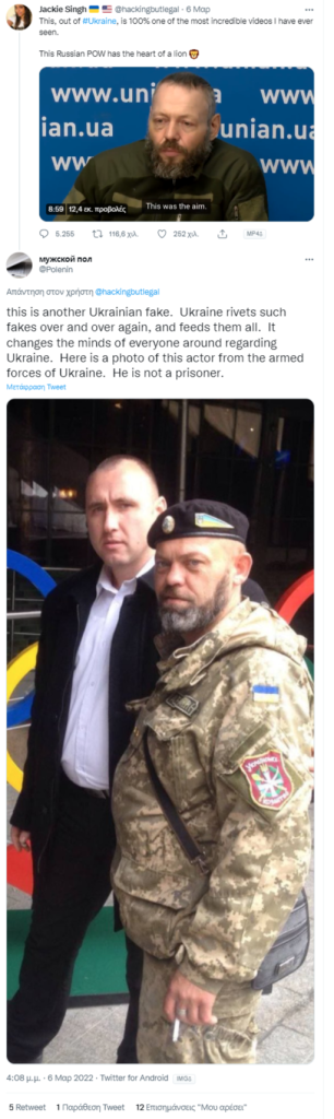 Russian soldier tweet