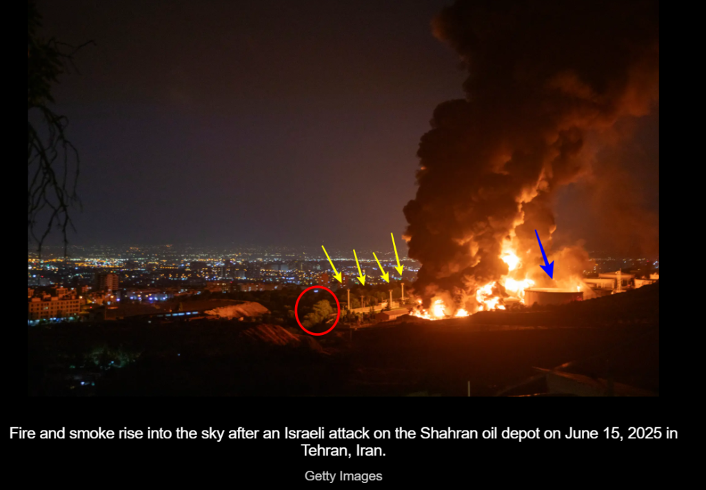 Το διυλιστήριο της Shahran τυκιγμένο στις φλόγες